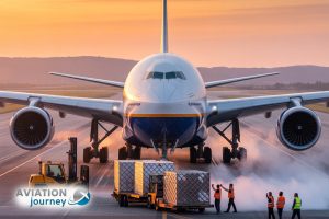  freight plane transporting international cargo across global skies