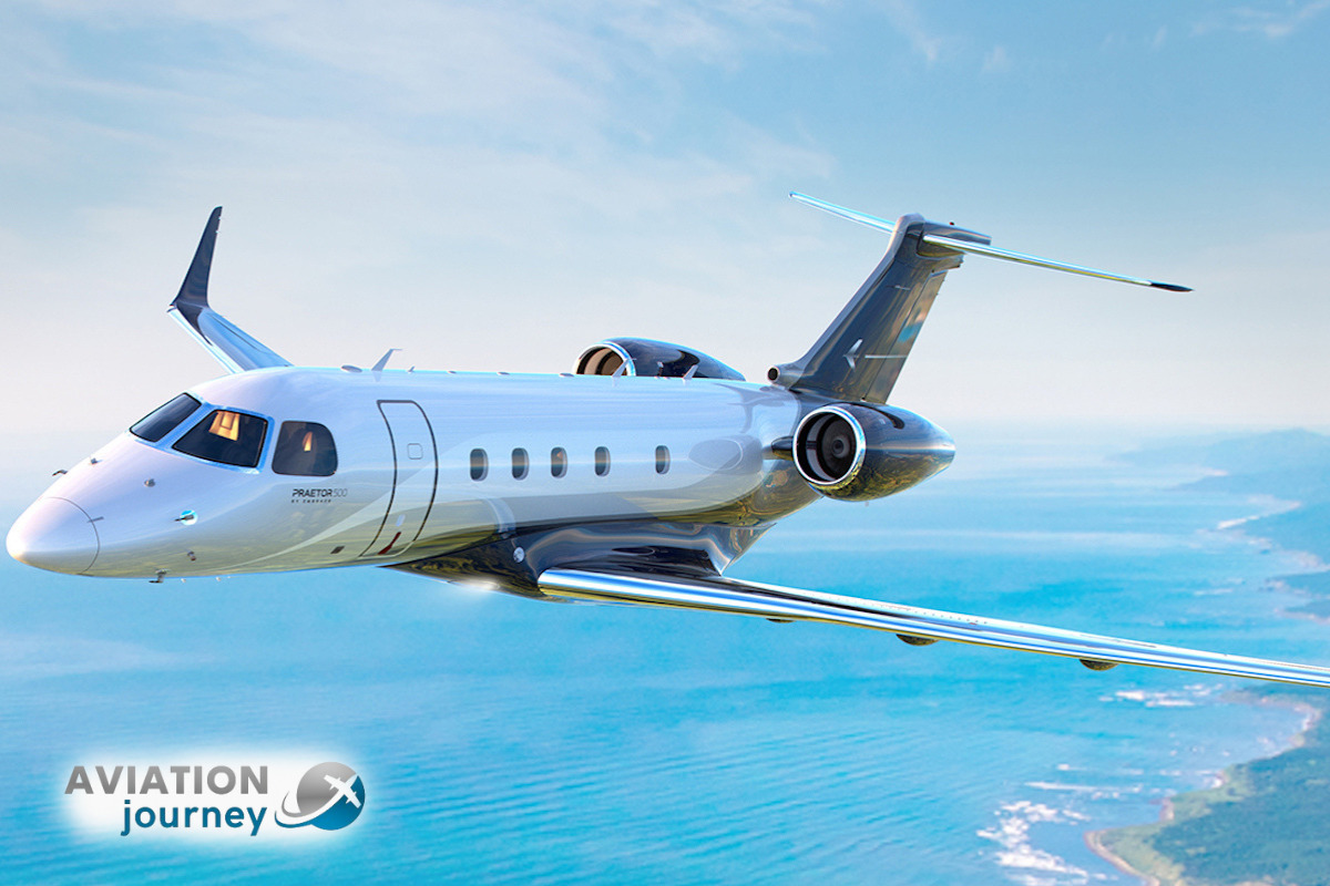 Praetor-500-jet-showcasing-luxury-and-power-in-flight